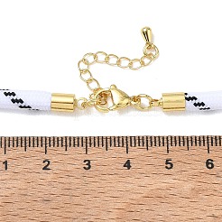 Ployester Core-Wrapped Round Cord Necklace Making&nbsp;KK-CBACFA2-03G-26