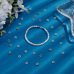 60Pcs 3 Colors Brass Twister Clasps&nbsp;KK-UN0006-10