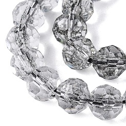 Crackle Transparent Glass Beads Strands&nbsp;GLAA-N068-06A-01