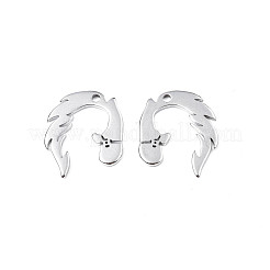 変色しない201ステンレススチールペンダント  ライオン  ステンレス鋼色  24x20x1.5mm  穴：1.8mm&nbsp;STAS-T063-177P