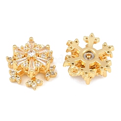 Brass Micro Pave Clear Cubic Zirconia Spinning Pendants&nbsp;CU-CBA7392-01G