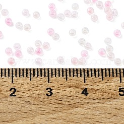 12/0 グレード a ラウンド ツートン ガラス シード ビーズ  セイロン  ミスティローズ  2x1.4mm  穴：0.8mm&nbsp;SEED-XCP0001-17