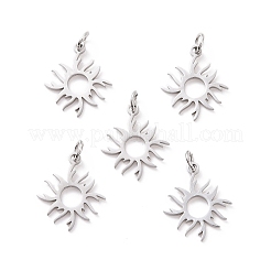 Tarnish Resistant 201 Stainless Steel Solar Eclipse Pendants&nbsp;STAS-S105-T547D-1