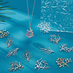 12Pcs 6 Styles Brass Pendants&nbsp;KK-AR0001-91