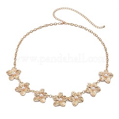 Bohemian Alloy with Plastic Pearl Flower Link Chain Waist Belly Chains for Women&nbsp;FS-WG0005B-01