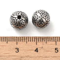 Round with Cross 304 Stainless Steel Beads&nbsp;STAS-E215-01AS