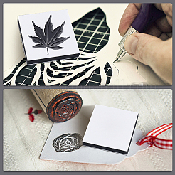 Square Rubber Scrapbooking Stamp&nbsp;DIY-WH20009-08D