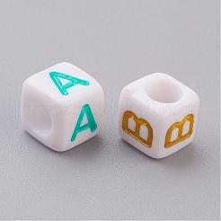 Opaque Horizontal Hole Acrylic Beads&nbsp;PL38C9308