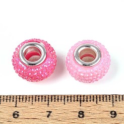 Large Hole Resin Rhinestone European Beads&nbsp;OPDL-T003-01F