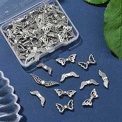 60Pcs 6 Styles Tibetan Style Alloy Beads&nbsp;TIBEB-FP0001-06