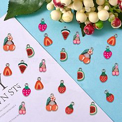 140Pcs 7 Styles Handmade Polymer Clay Pendants&nbsp;CLAY-LS0001-11