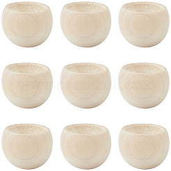 10Pcs Half Round Wooden Aromatherapy Diffuser&nbsp;AJEW-GF0015-18A