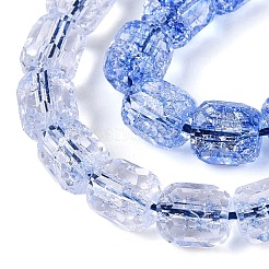 Transparent Crackle Glass Beads Strands&nbsp;GLAA-Q108-04A-02