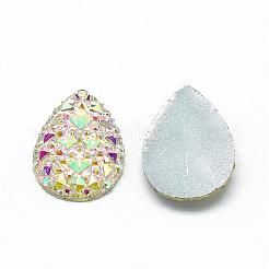 Resin Cabochons&nbsp;CRES-Q193-13x18-10AB