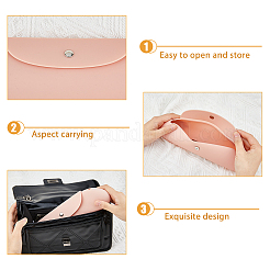 2Pcs 2 Colors Silicone Storage Bag for Cosmetics&nbsp;AJEW-HY0001-62