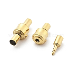 イオンプレーティング(IP) 304 ステンレススチール ヨーロピアンクラスプ  ゴールドカラー  コラム  21.5x8x9mm&nbsp;STAS-Z115-04G-08