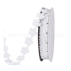 Polyester Flower Lace Trim Ribbon&nbsp;OCOR-WH0105-095
