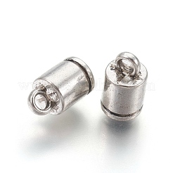 チベット風留め具  カドミウムフリー＆ニッケルフリー＆鉛フリー  アンティークシルバー  10x6mm  穴：2mm  内径：4&nbsp;TIBEP-30076-AS-FF