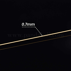 ジュエリー製作用丸銅線  ライトゴールド  0.7mm  21ゲージ  約65.61フィート（20m）/ロール&nbsp;CWIR-BC0004-0.7mm-07