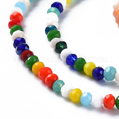 Faceted Glass Beads Strands&nbsp;GLAA-S197-001A-A01