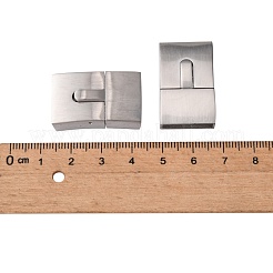 変色しにくい304ステンレススチール製バヨネット留め具  長方形  ステンレス鋼色  29.5x18x8mm  穴：5x16mm&nbsp;STAS-G143-39P