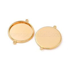 Brass Connector Cabochon Settings&nbsp;KK-F898-21E-G