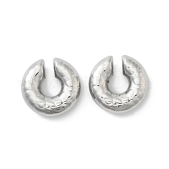 304ステンレススチール製C字型カフイヤリング（女性用）  ステンレス鋼色  30x9.5mm&nbsp;EJEW-M068-07P