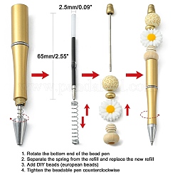 Plastic Beadable Pens&nbsp;AJEW-L082-A03