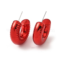 Ring Acrylic Stud Earrings&nbsp;EJEW-P251-21