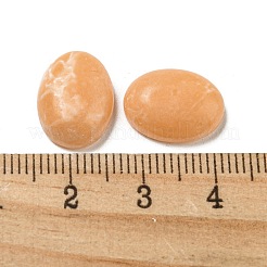 染色された合成ハウライト カボション  オーバル  橙色  14~14.5x11x5mm&nbsp;G-G075-11C