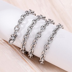 201 Stainless Steel Cable Chain Necklaces&nbsp;NJEW-Q013-12B-P