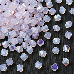 プレシオサ®クリスタルビーズ  チェコクリスタル  双円錐形(451 69 302 ロンデル)  71350 200 ローズオパール AB  5mm  穴：1mm&nbsp;X-PRC-BA5-71350-200