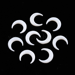 天然淡水シェルビーズ  ムーン  13x15x3.5mm  穴：0.8mm&nbsp;SHEL-N026-208B-A02
