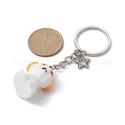 Resin Dog Pendant Keychain&nbsp;KEYC-JKC00564-02