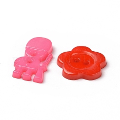 Mixed Acrylic Buttons&nbsp;BUTT-D010-03