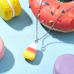 Resin Pendant Necklaces&nbsp;NJEW-JN04845