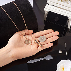1Pc 304 Stainless Steel Column Urn Ashes Necklace&nbsp;DIY-TA0010-14A