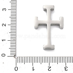 イースター 304 ステンレス ペンダント  スカウトクロスチャーム  ステンレス鋼色  28x18.5x4.5mm  穴：3.5mm&nbsp;STAS-G384-01F-P