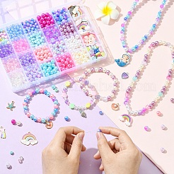 DIY Mermaid Themed Bracelet Jewelry Kits&nbsp;DIY-YW0012-80