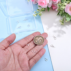 10Pcs 2 Styles 925 Sterling Silver Screw Eye Peg Bails&nbsp;STER-ME0001-55