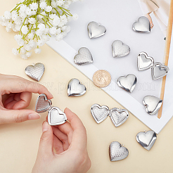 16Pcs 2 Style 316 Stainless Steel Locket Pendants&nbsp;STAS-DC0002-69