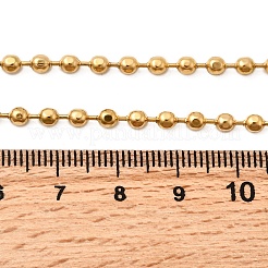 3MM 304 Stainless Steel Ball Chain Necklaces for Women&nbsp;NJEW-B134-09B-G