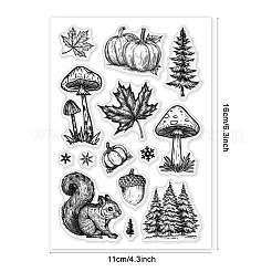 Custom Summer Theme PVC Plastic Clear Stamps&nbsp;DIY-WH0631-0352
