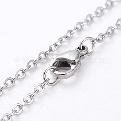 Tarnish Resistant 304 Stainless Steel Women Chain Necklaces&nbsp;NJEW-C079-01