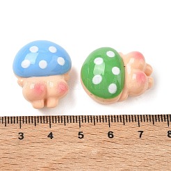 Opaque Resin Cabochons&nbsp;RESI-F072-05