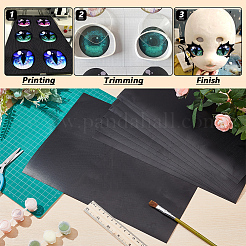 塩ビプラスチックシート  長方形  ブラック  300x220x0.4mm&nbsp;AJEW-WH0314-569B-01