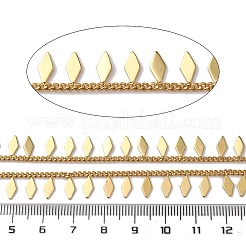 Brass Rhombus Charms Link Chains&nbsp;CHC-H113-06G