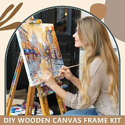 Wood Oil Painting Frame&nbsp;DIY-WH0671-376C
