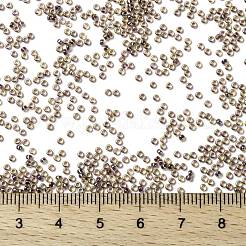 MIYUKIラウンドロカイユビーズ  日本製シードビーズ  15/0  （rr342)ベリーライニングライトトパーズab  1.5mm  穴：0.7mm  約5555個/10g&nbsp;X-SEED-G009-RR0342