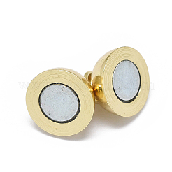 Rack Plating Brass Magnetic Clasps with Loops&nbsp;X-KK-F801-03B-G